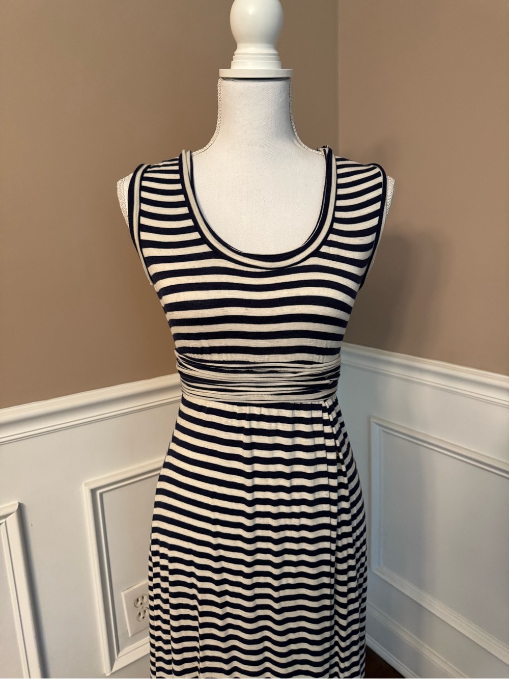 Max Studio Striped Sleeveless Maxi Dress - Size XS